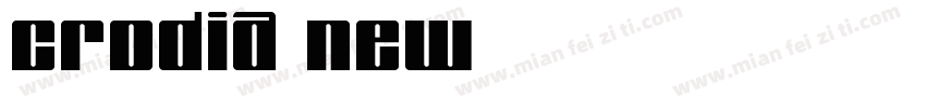 Crodia New字体转换